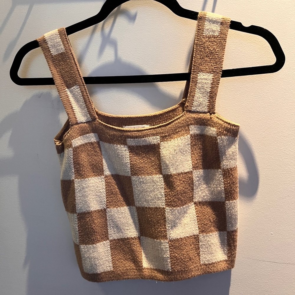 Vestique Chocolate and Vanilla Top
Size M